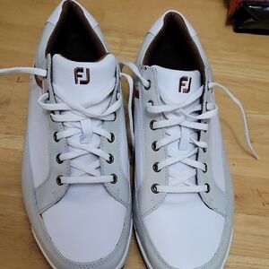 FootJoy White and Gray Men's Sneakers